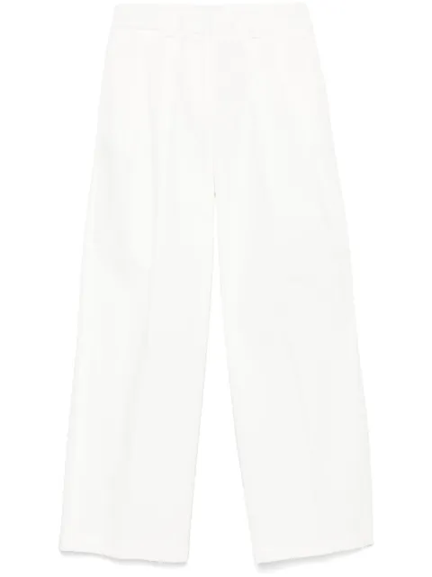 Peserico gabardine-weave trousers