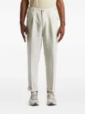 Peserico pleated linen trousers - Neutrals