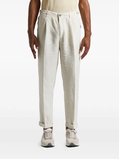 Peserico pleated linen trousers