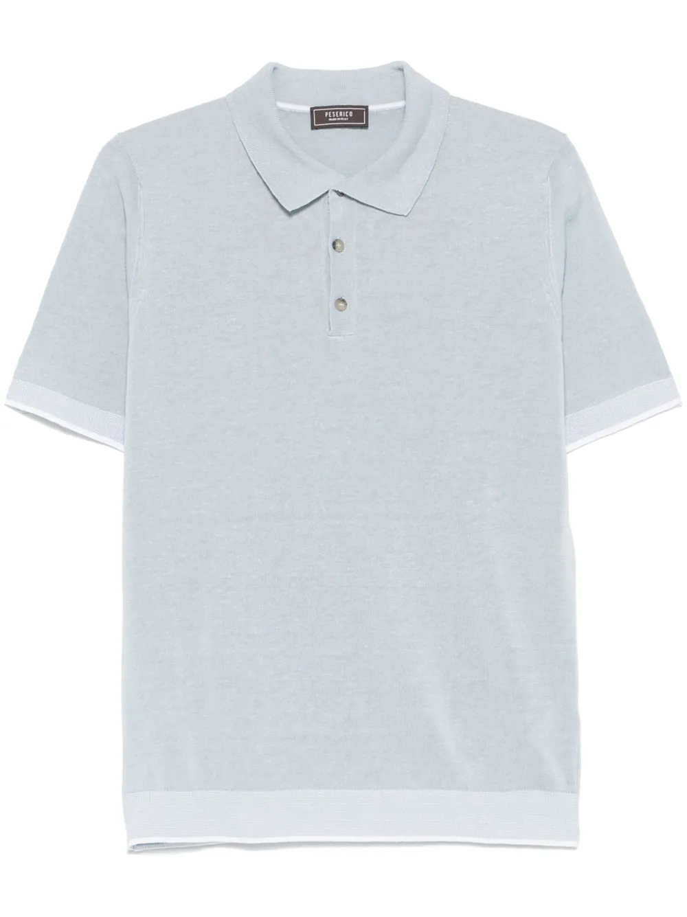 Peserico crepe polo shirt | Blue | Image 1