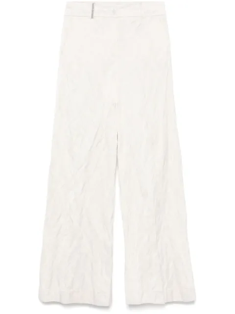 Peserico crushed satin trousers