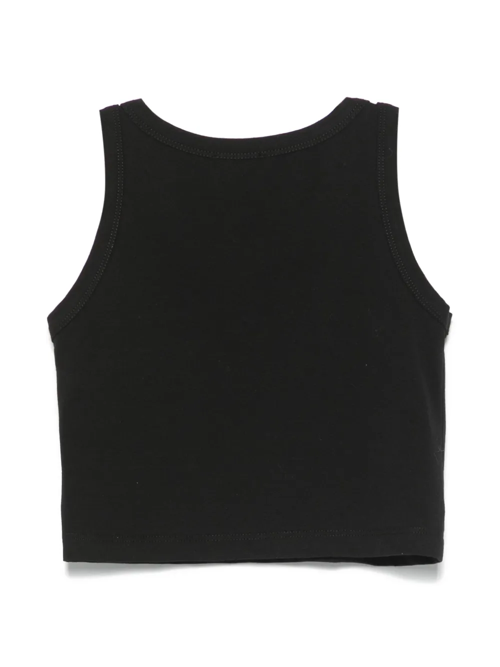 John Richmond Junior rhinestone-logo tank top - Zwart