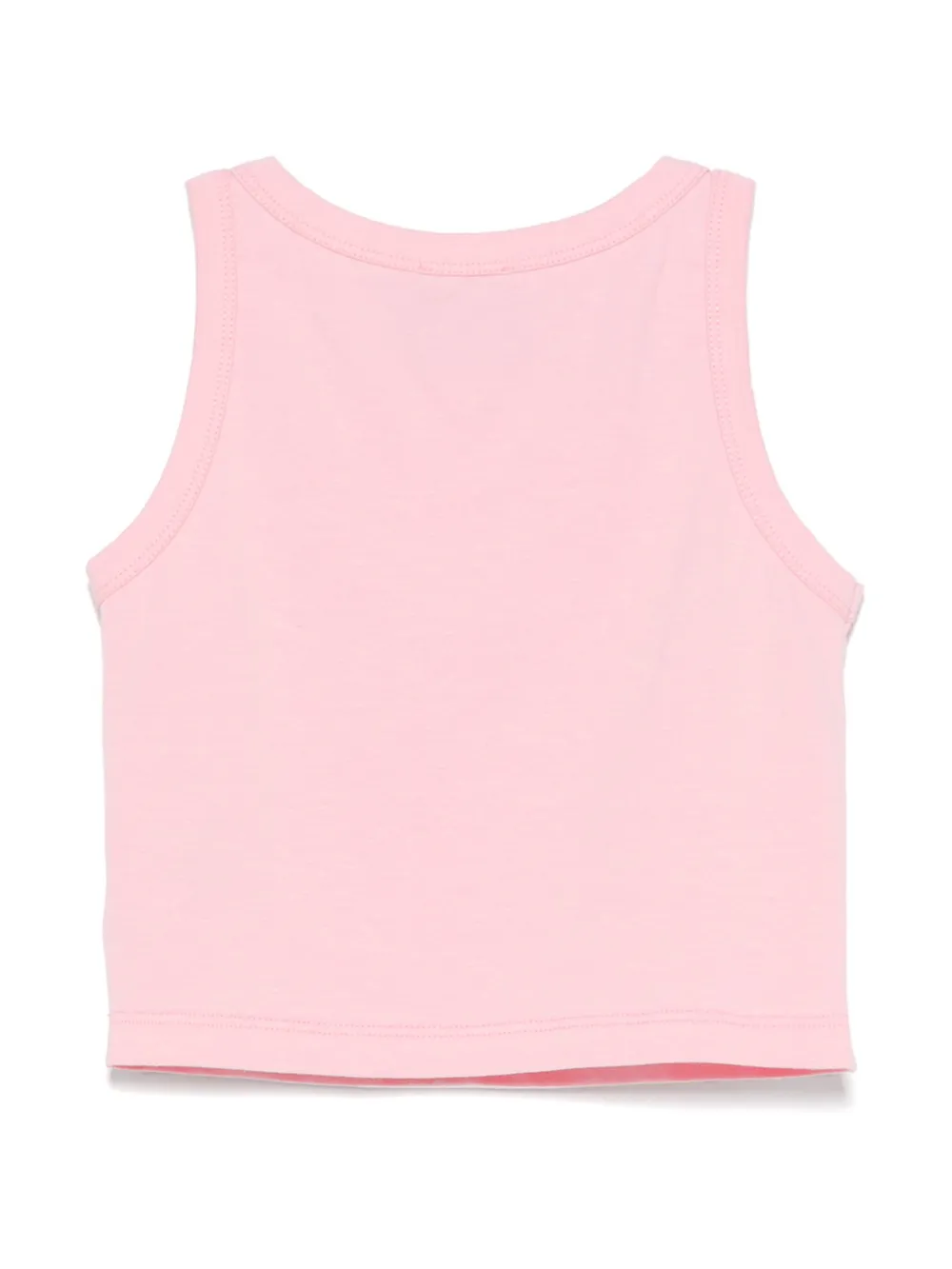 John Richmond Junior rhinestone-logo tank top - Roze