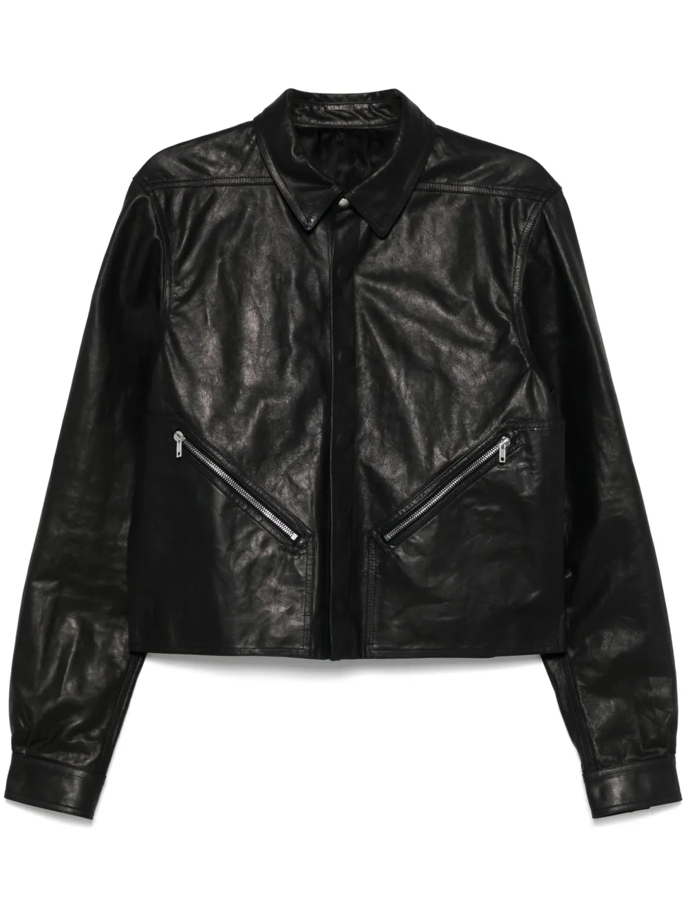 Rick Owens leather jacket | Black | Image 1