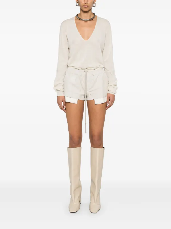 Rick Owens Fog Boxer ショートパンツ | ニュートラル | FARFETCH JP