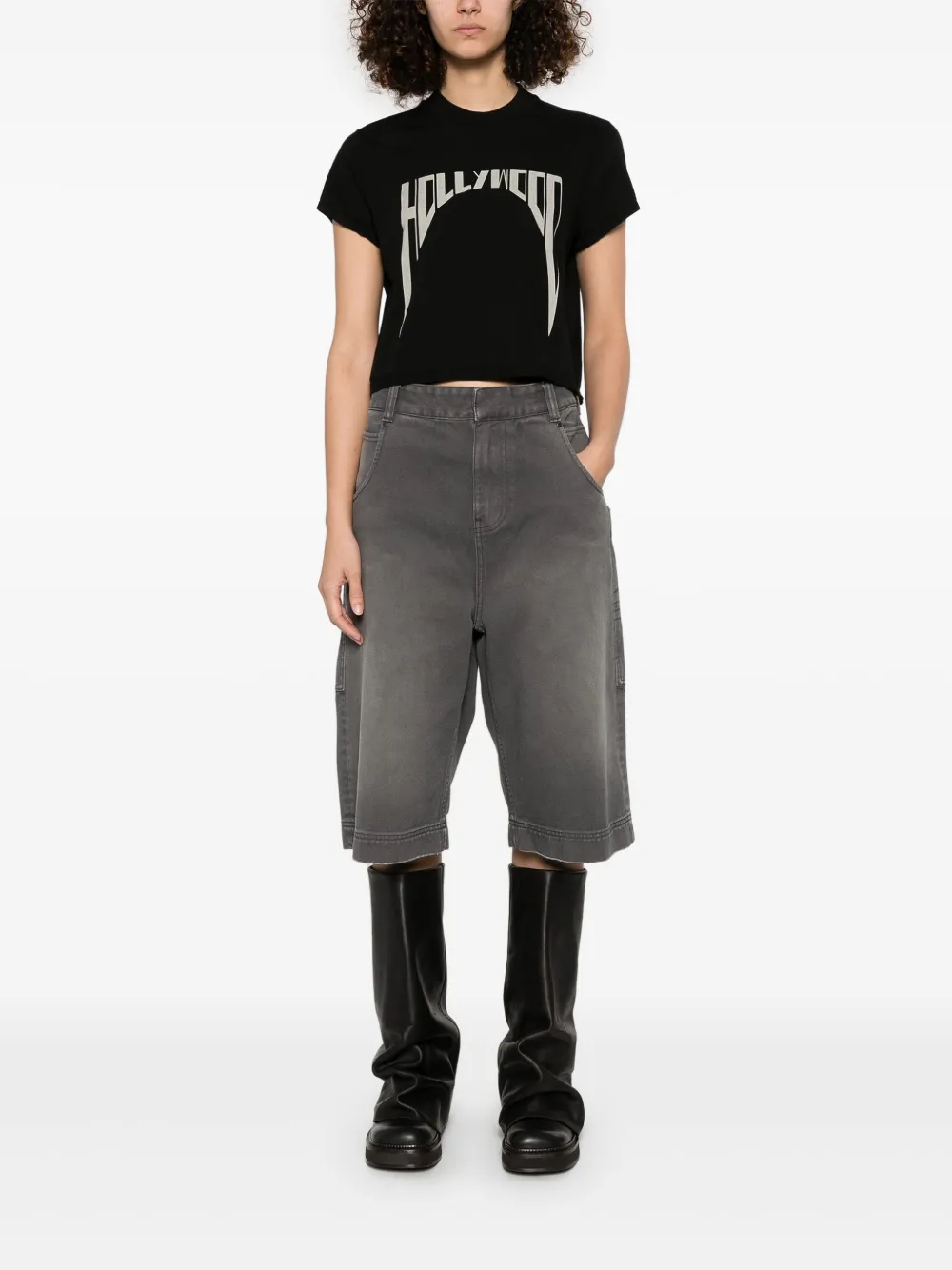 Rick Owens DRKSHDW Small Level T-shirt - Zwart