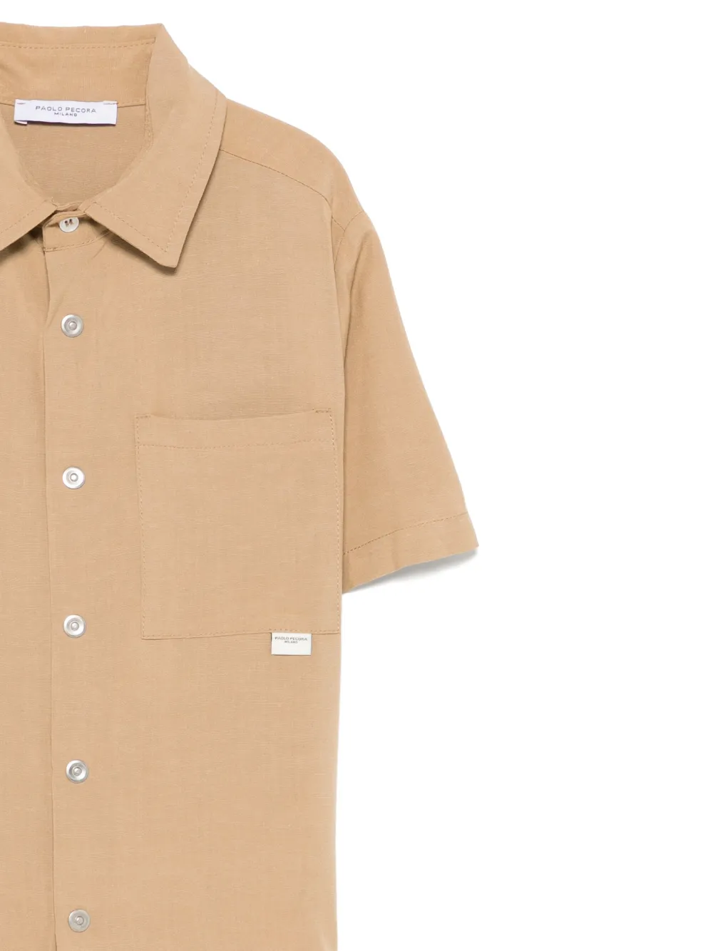 Paolo Pecora Kids Shirt met korte mouwen Beige