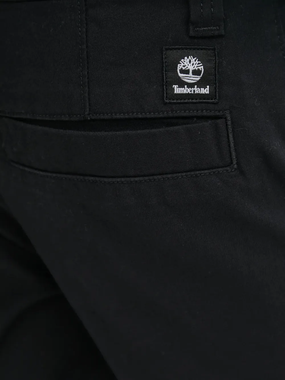 Timberland Broek met zijzak en logopatch Zwart
