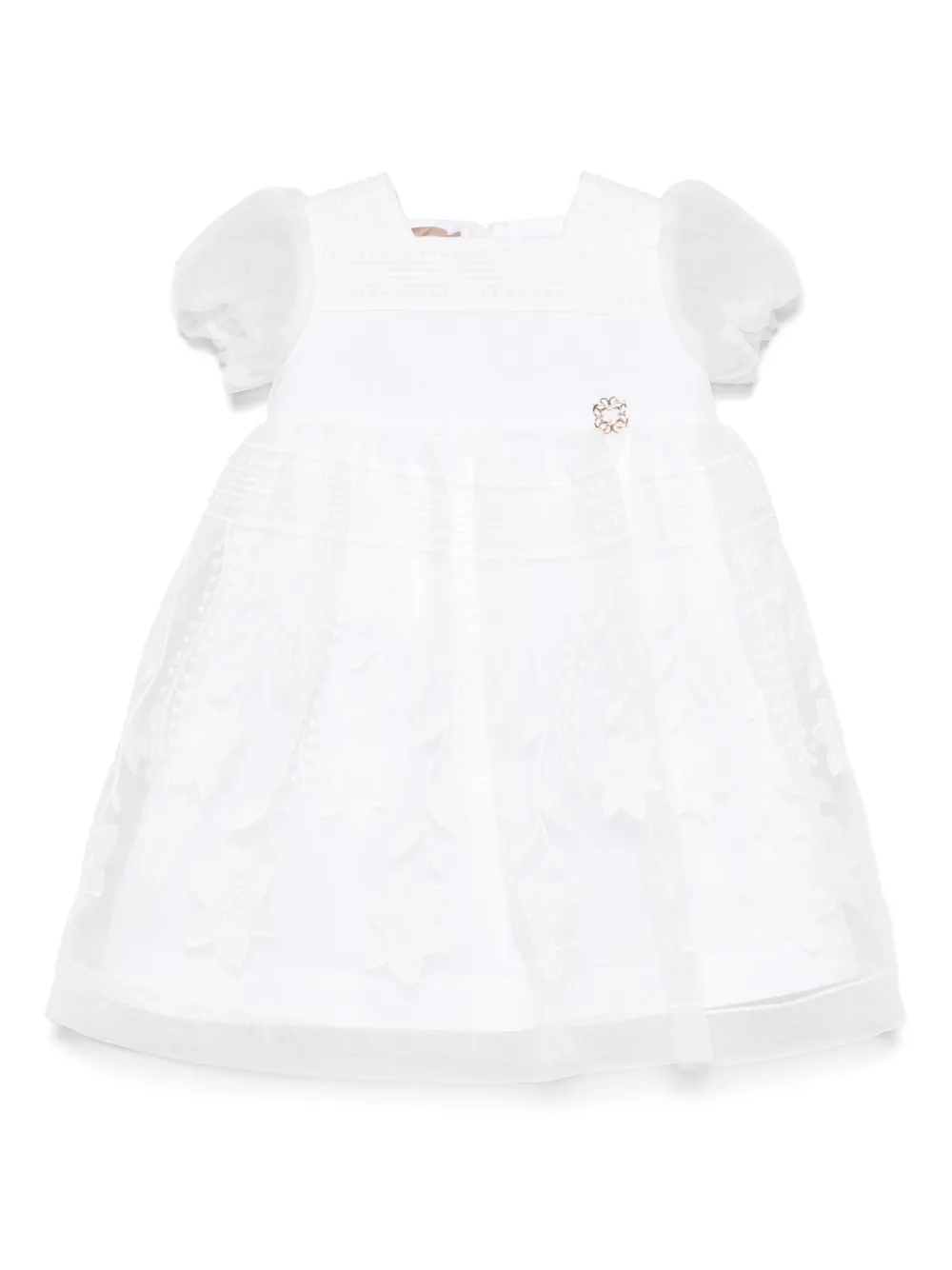 ELIE SAAB JUNIOR floral-embroidery dress | White | Image 1
