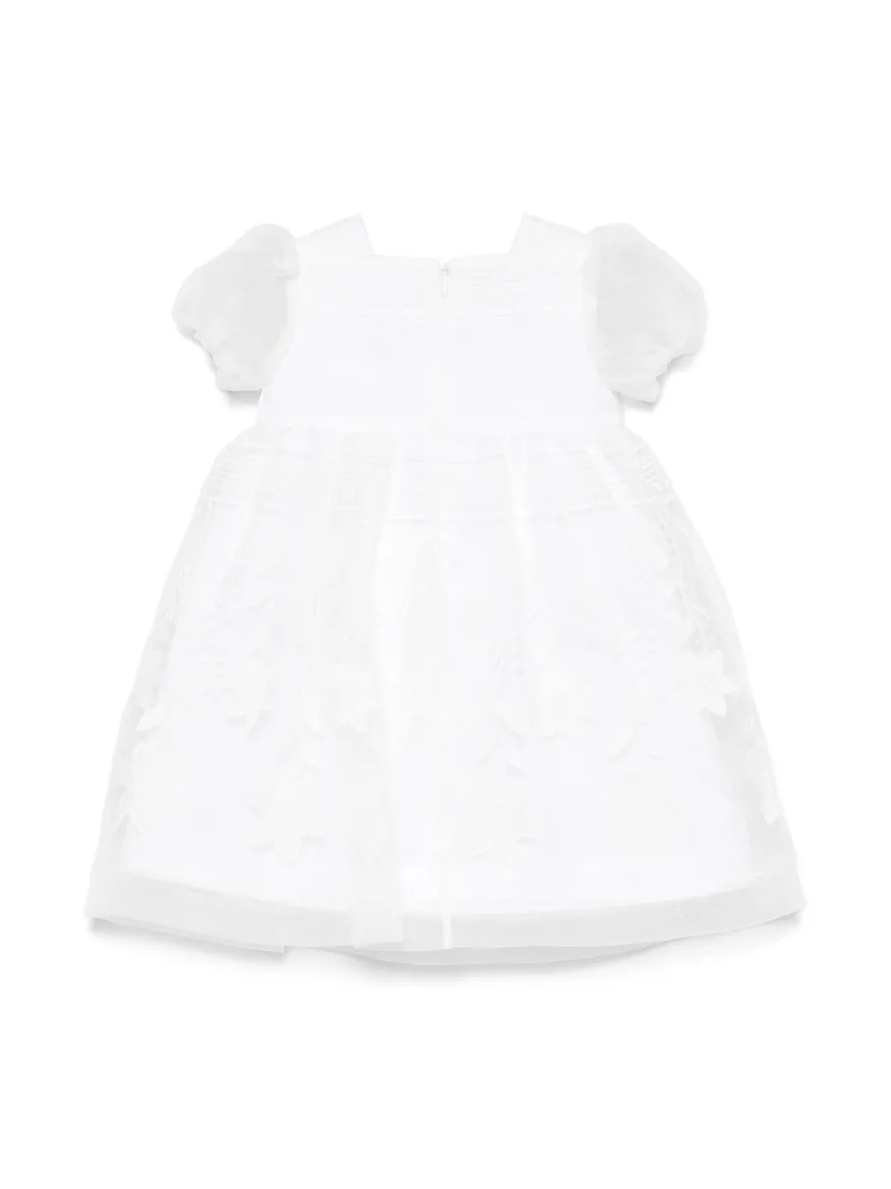 ELIE SAAB JUNIOR floral-embroidery dress - Wit