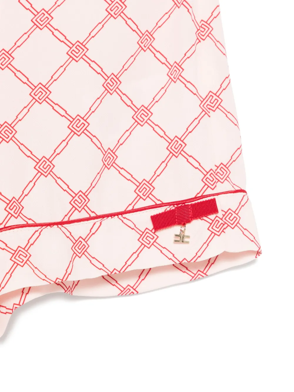 ELISABETTA FRANCHI LA MIA BAMBINA LOGO-PRINT SHORTS