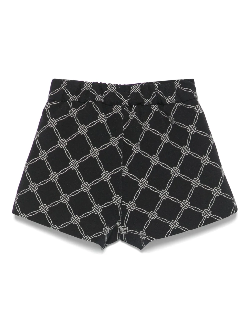 Elisabetta Franchi La Mia Bambina logo-print shorts - Zwart