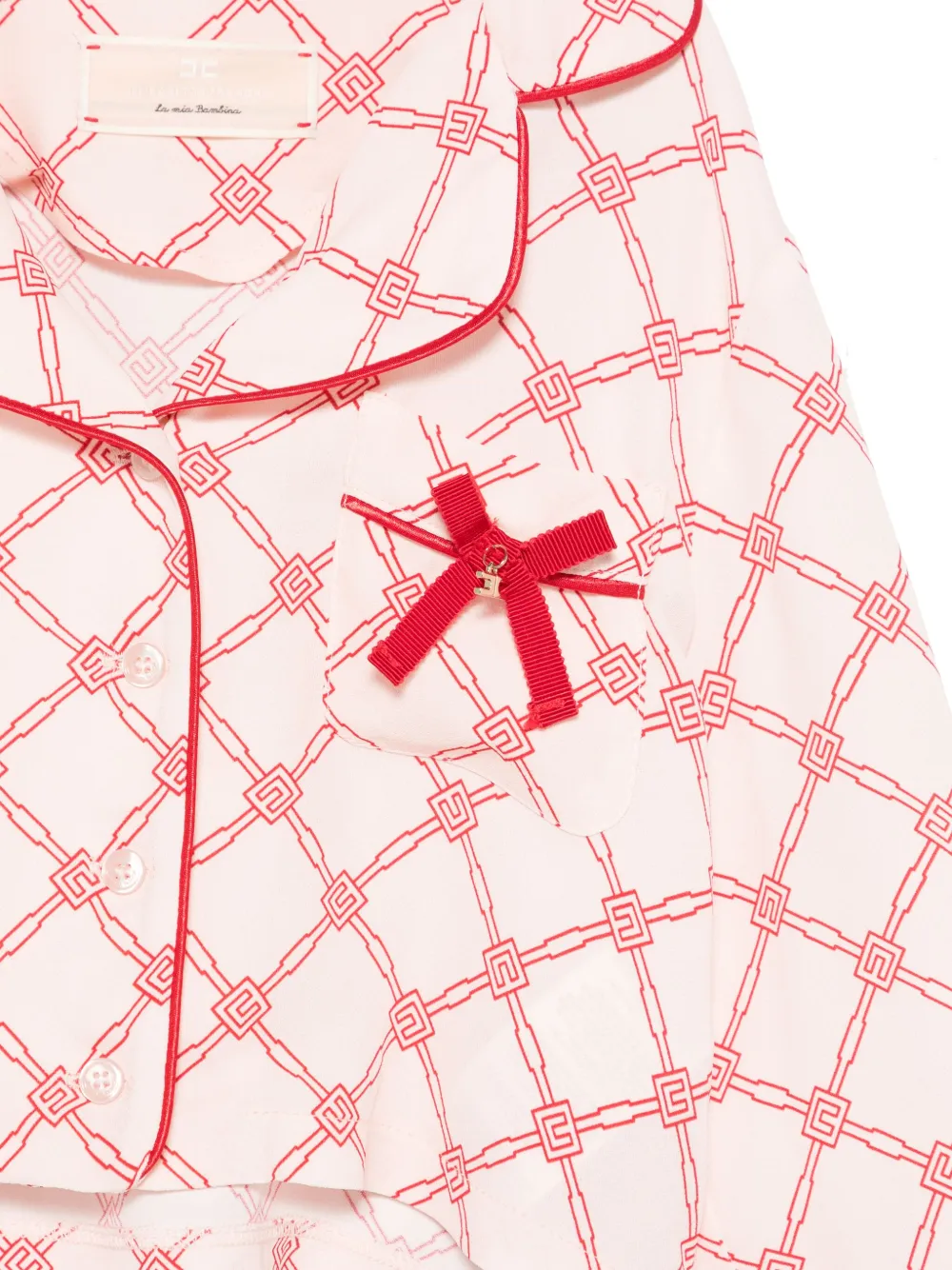 Elisabetta Franchi La Mia Bambina Shirt met logoprint Roze