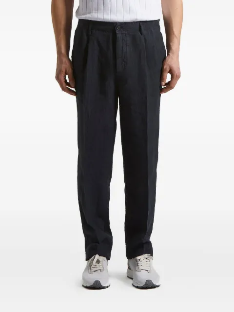 Peserico pleated linen trousers