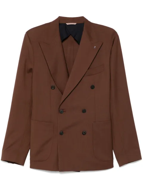 Peserico blazer con doble botonadura