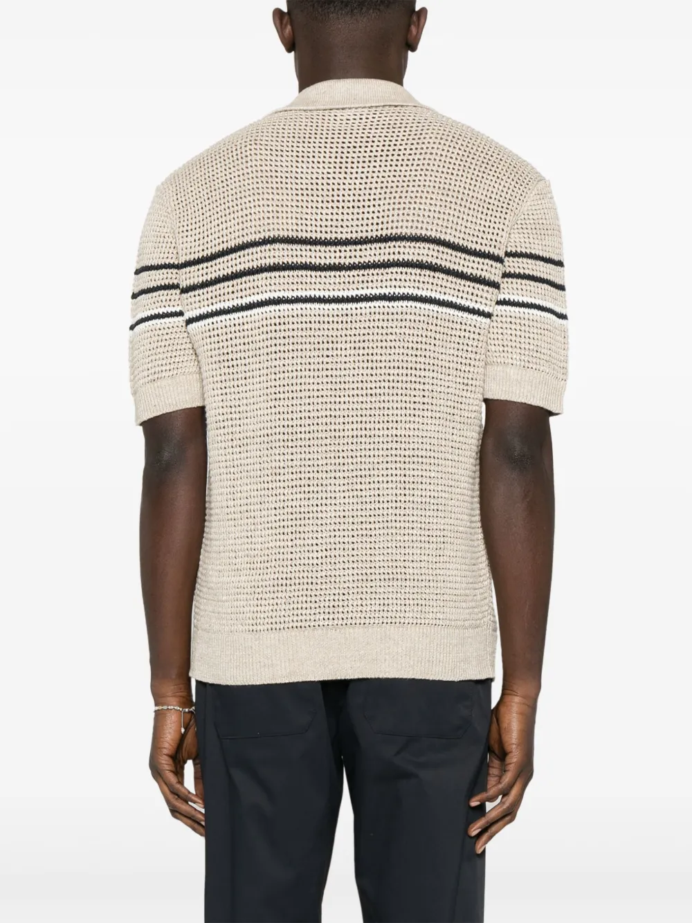 Peserico Gehaakt poloshirt Beige