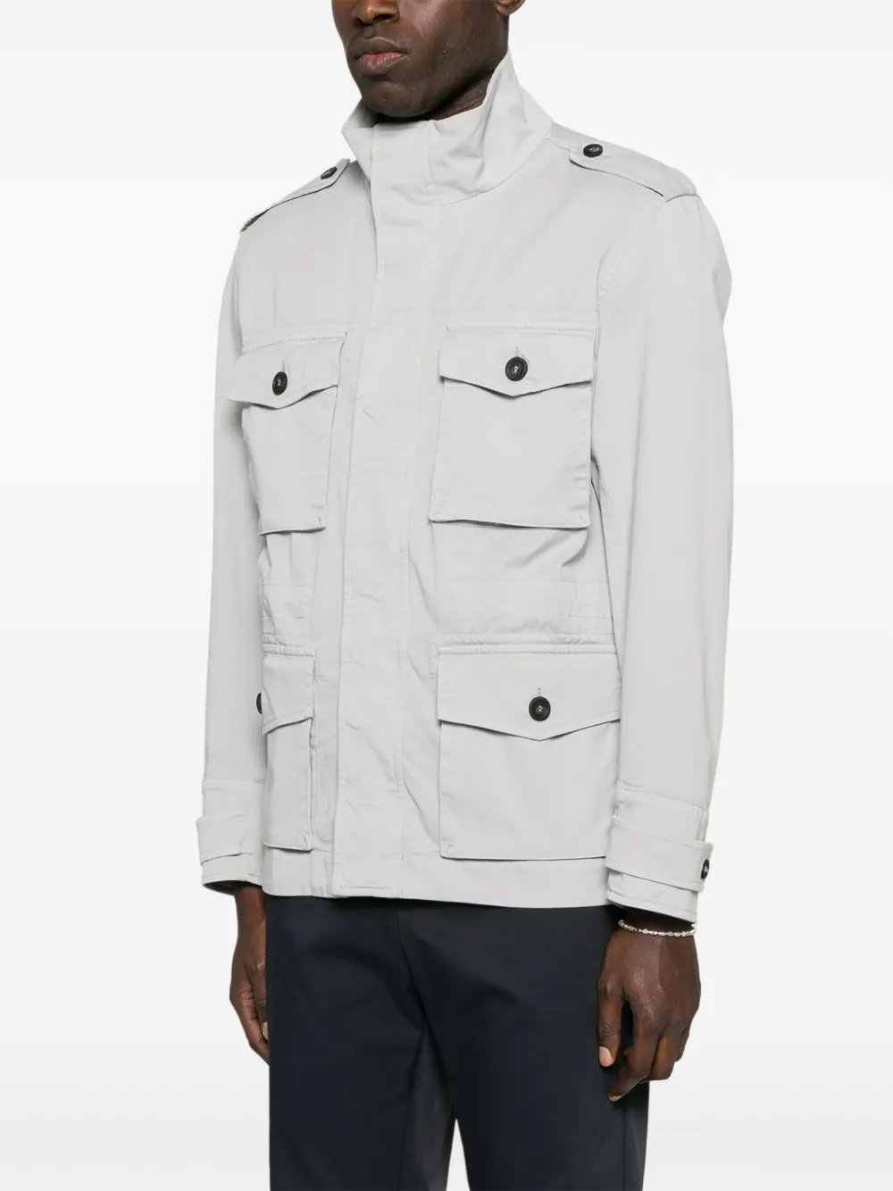 Peserico Gabardine jack Grijs