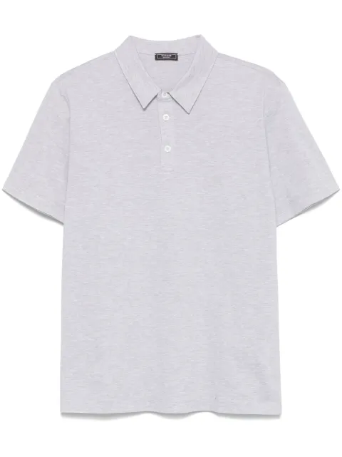 Peserico playera tipo polo de piqué con efecto melange