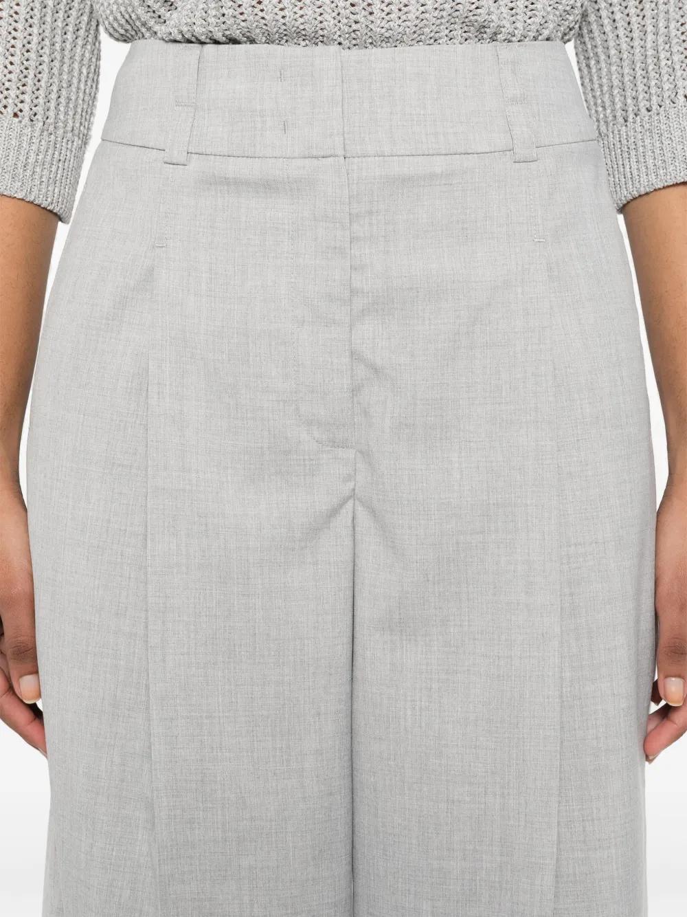 Peserico Broek met gemêleerd-effect Grijs