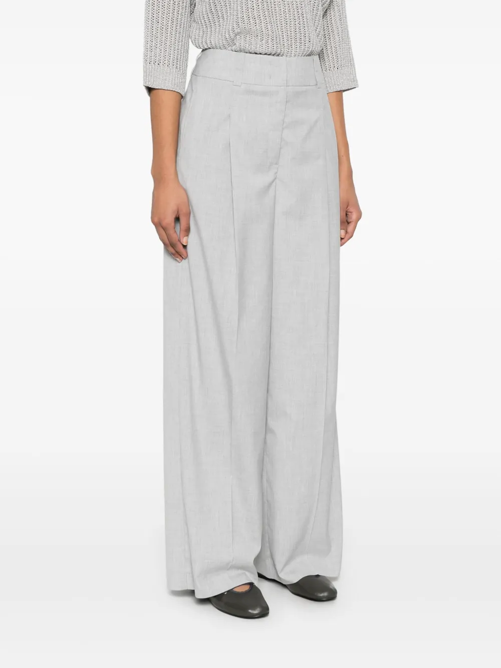 Peserico Broek met gemêleerd-effect Grijs