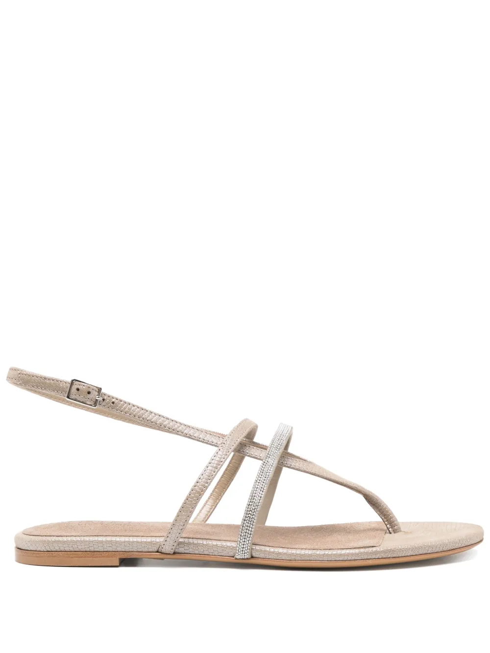 Peserico leather sandals Neutrals