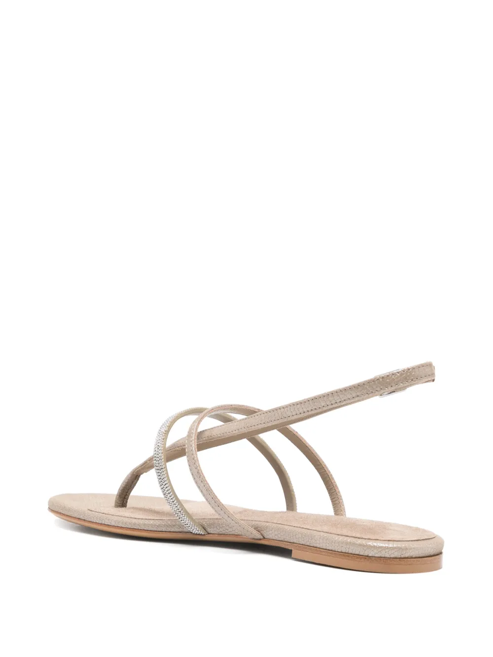 Peserico leather sandals Neutrals