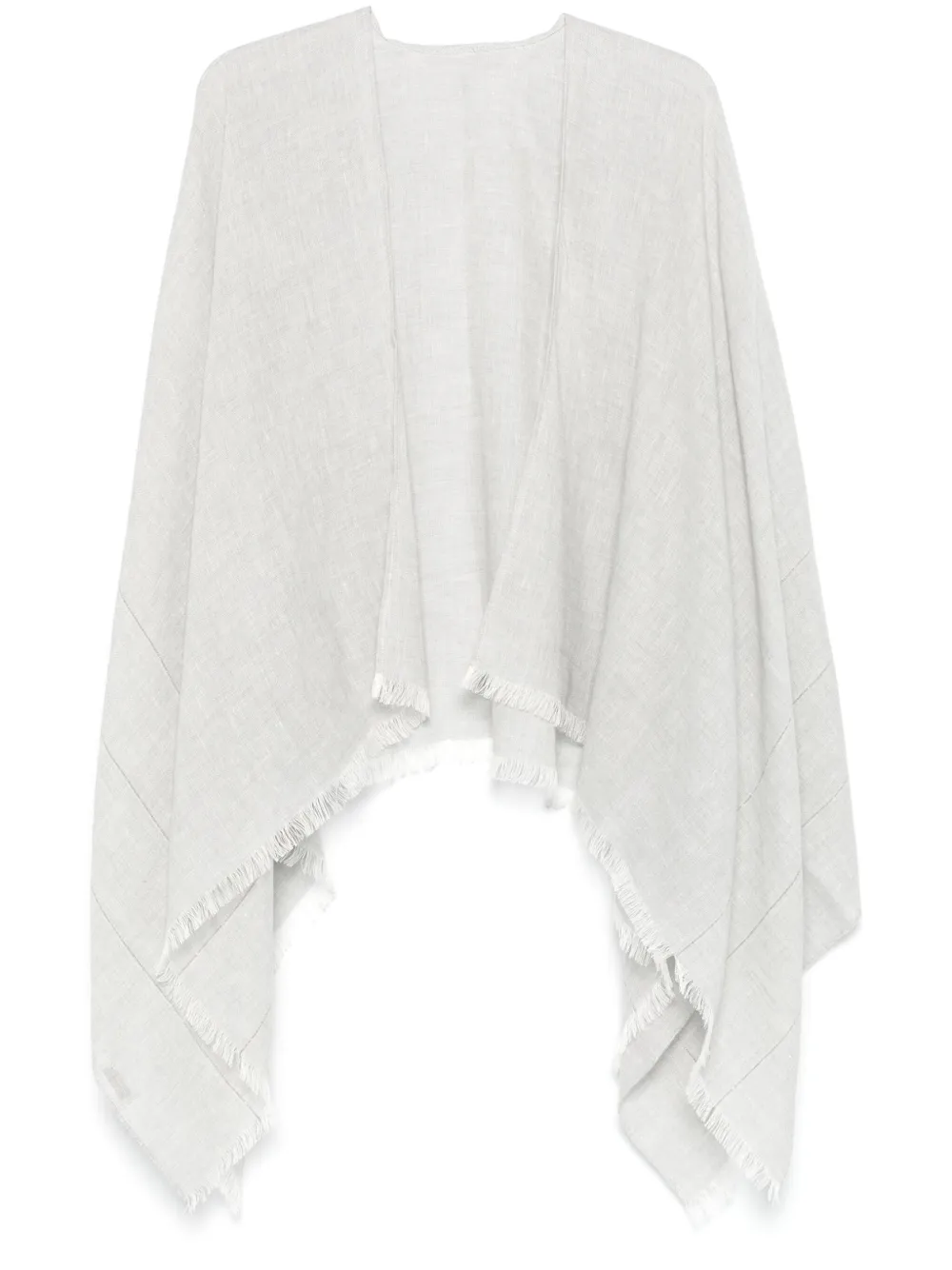Peserico ball-chain detailed shawl | Grey | Image 1