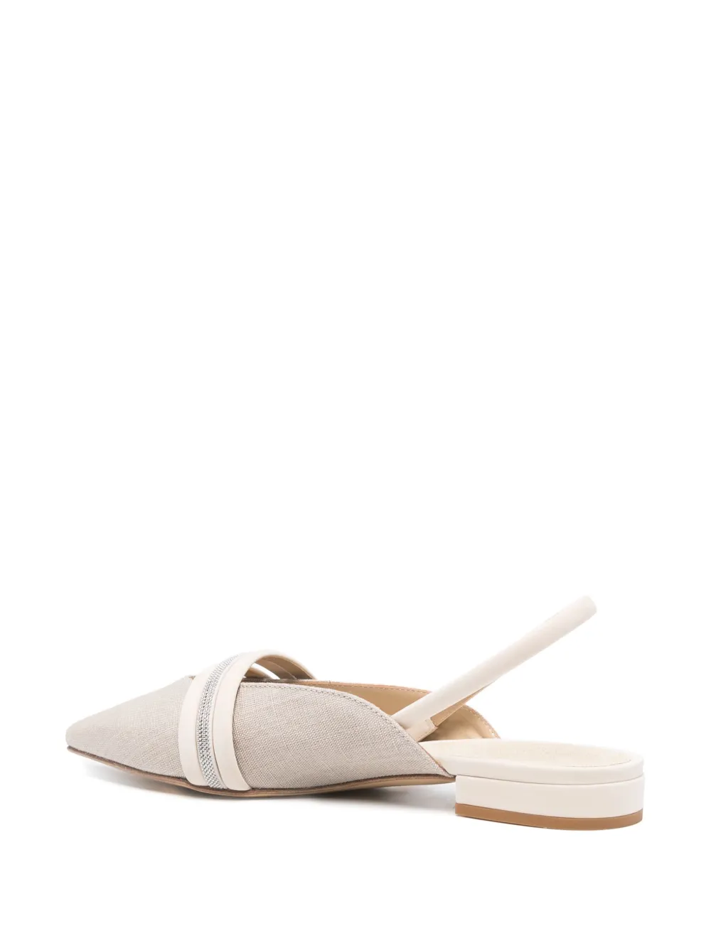 Peserico leather slingback ballet flats Neutrals