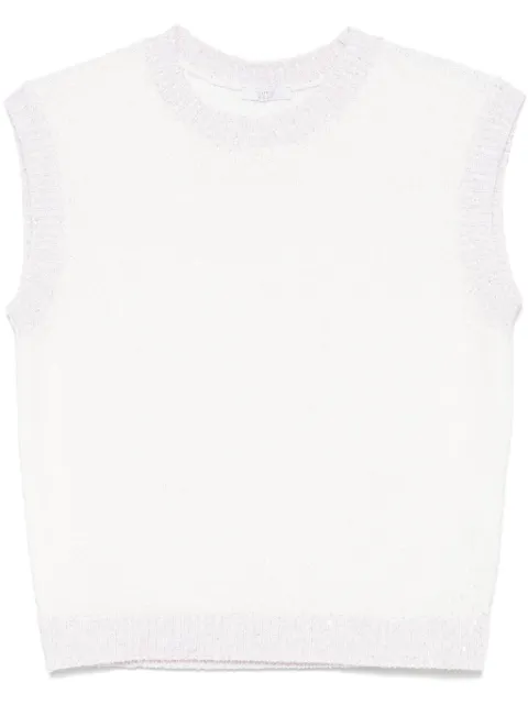 Peserico sequined knitted top