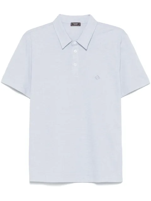 Peserico playera tipo polo de piqué con efecto melange