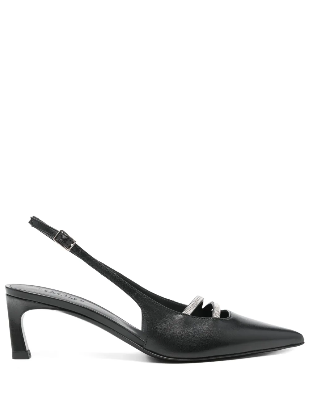 55mm slingback leather pumps