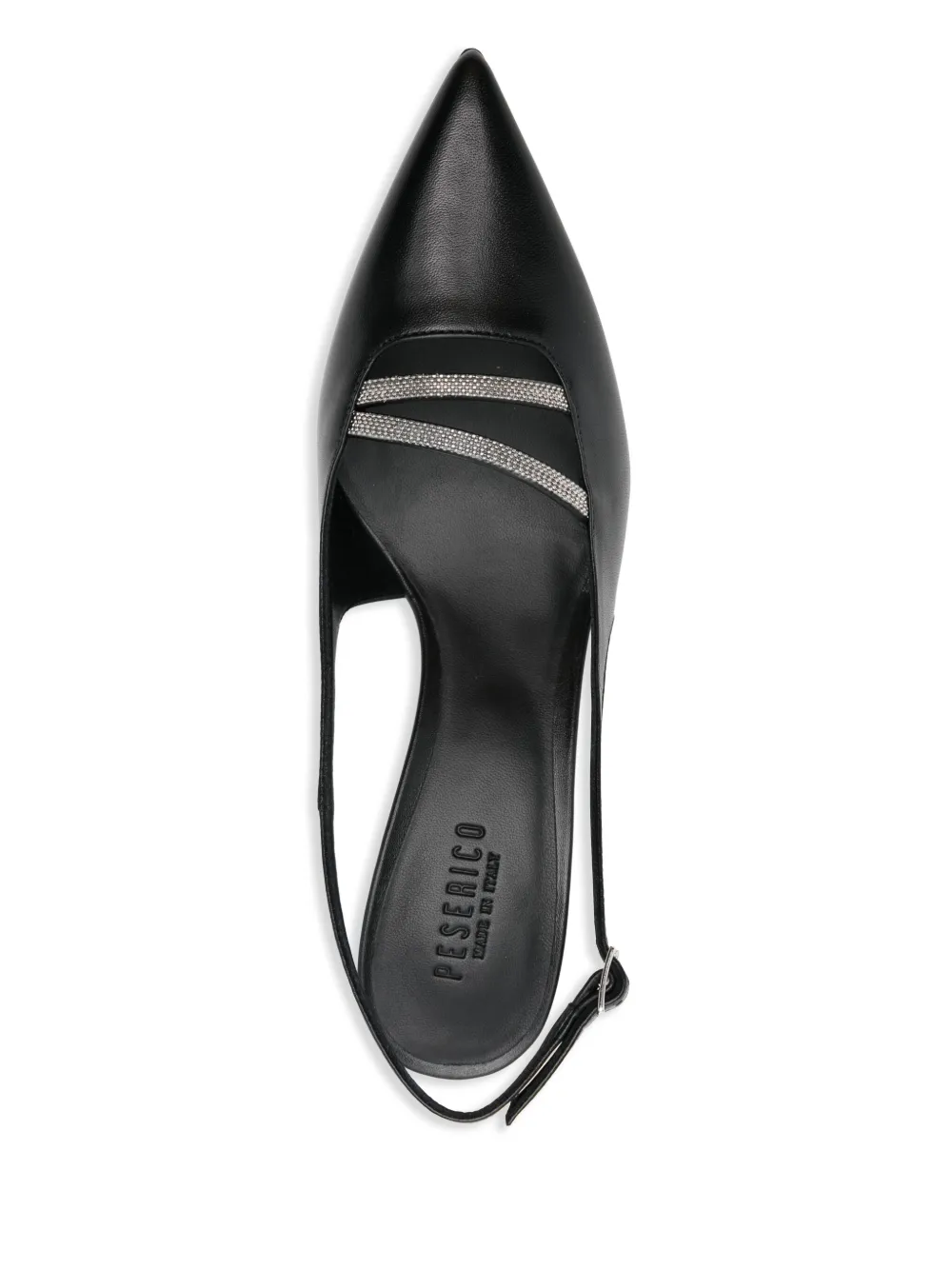 Peserico 55mm slingback leather pumps Black