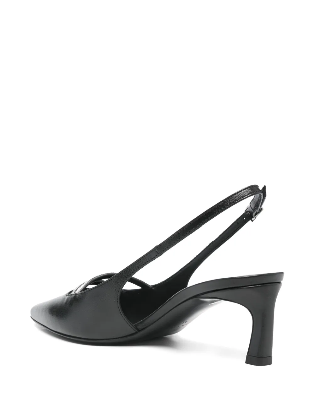 Peserico 55mm slingback leather pumps Black