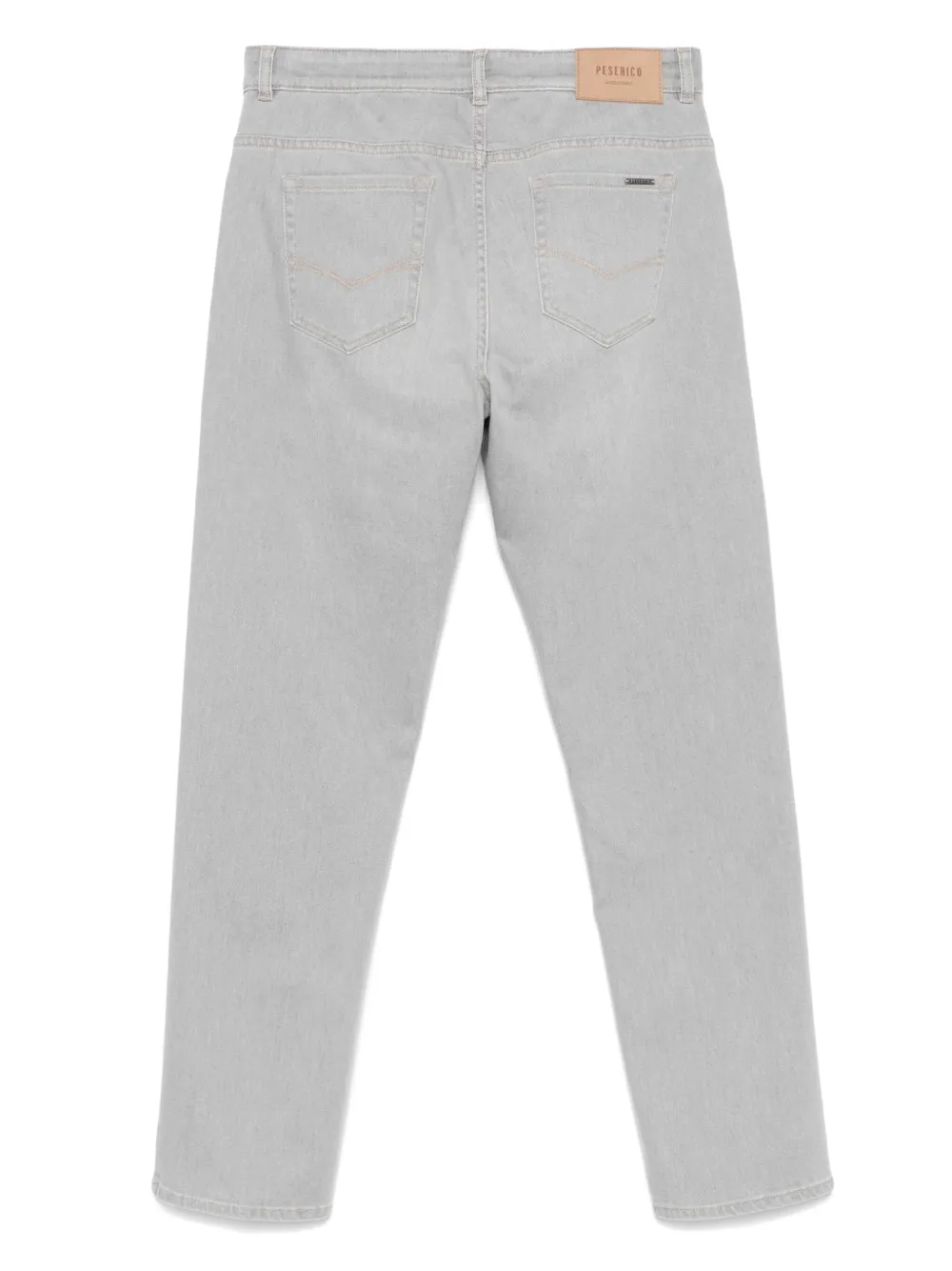 Peserico Jeans met logopatch - Grijs