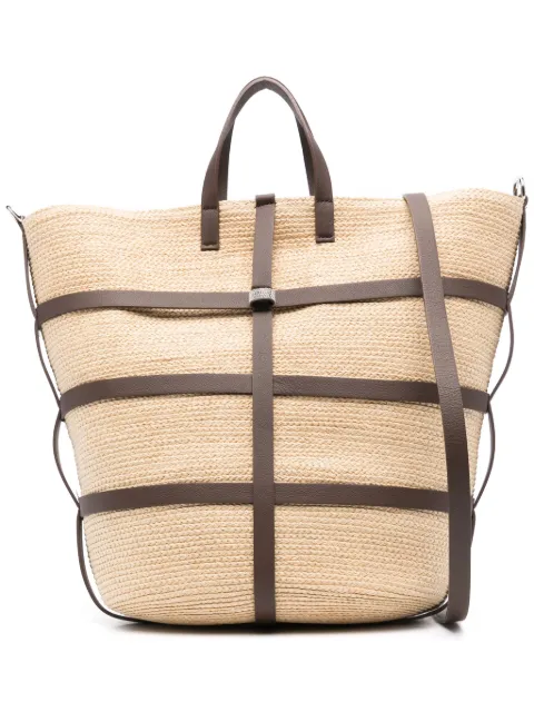 Peserico braided tote bag