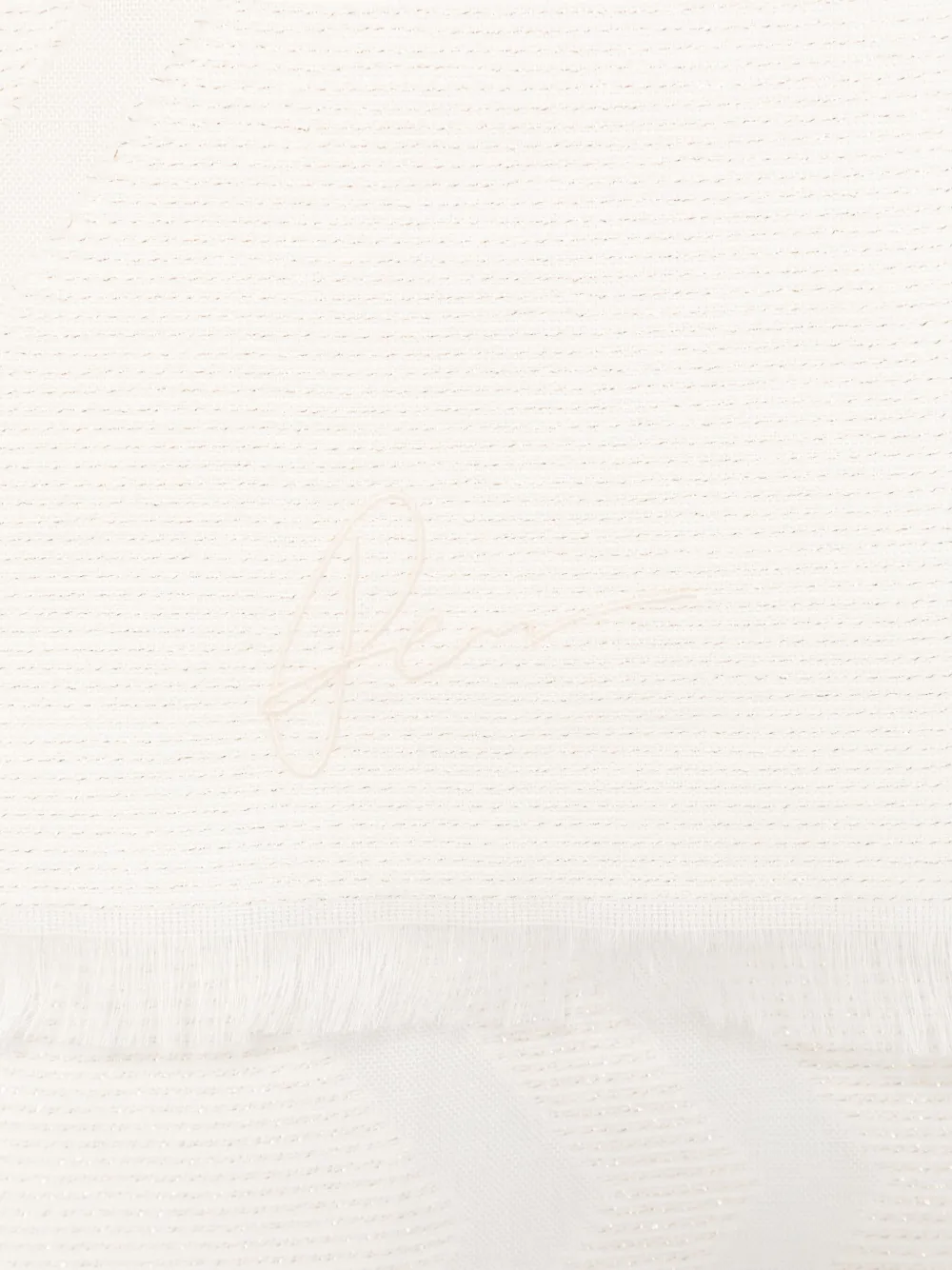 Peserico Sjaal met jacquard - Beige