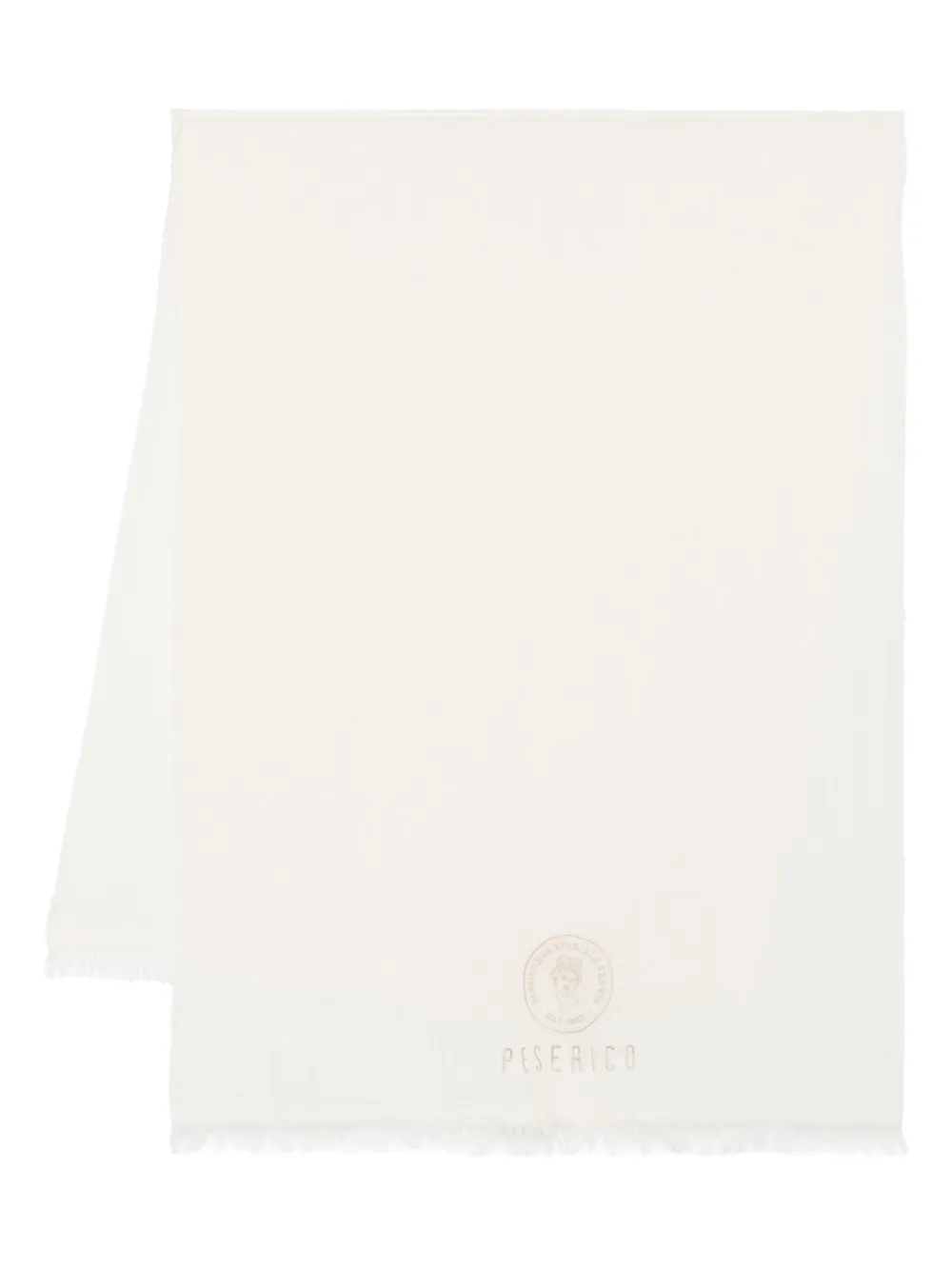 logo-embroidered scarf