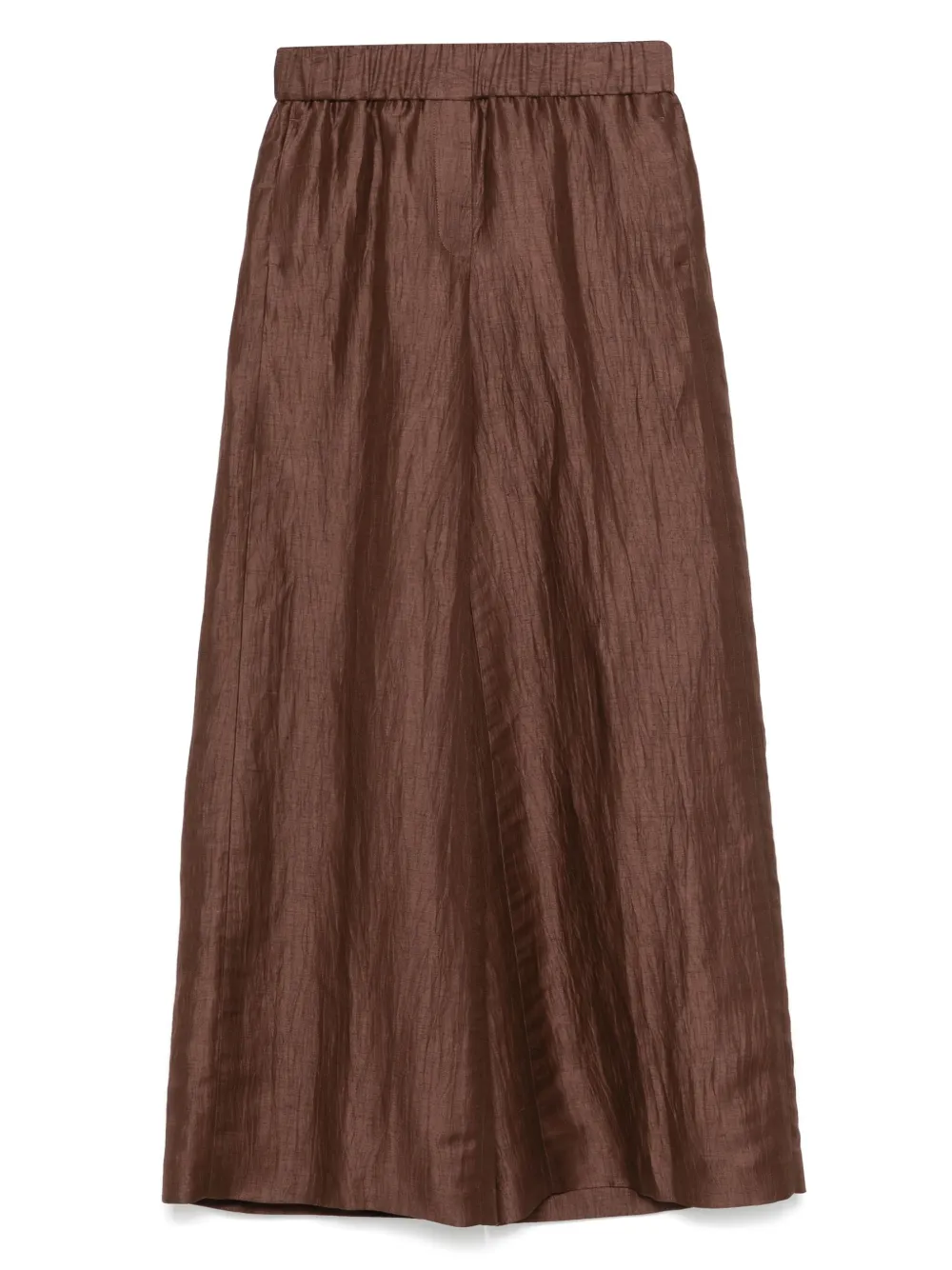 Peserico crinkle-effect trousers | Brown | Image 1