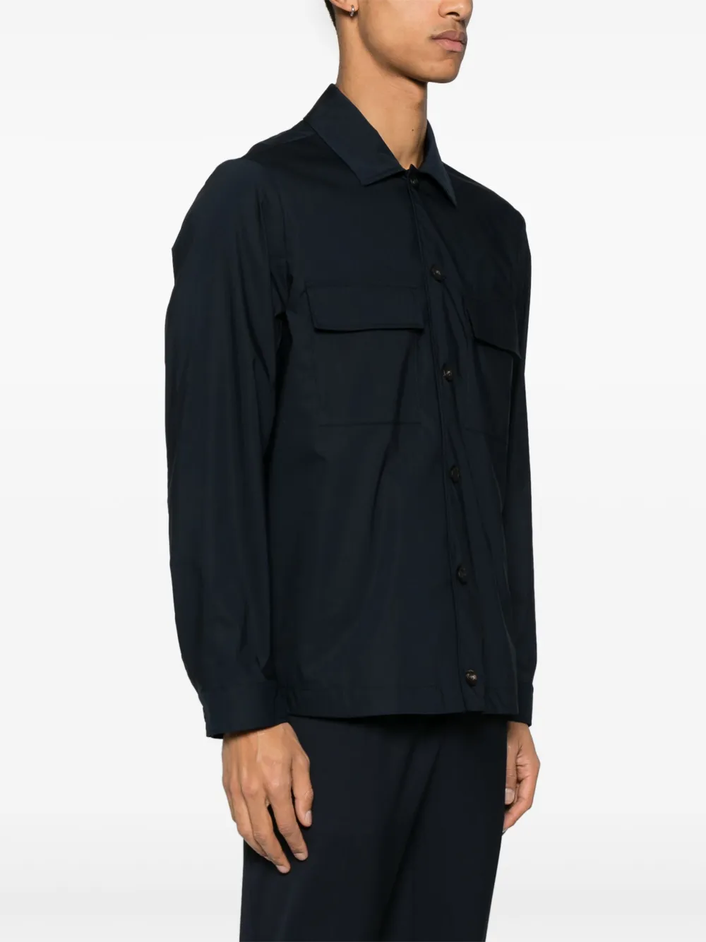 Peserico Lichtgewicht shirtjack Blauw