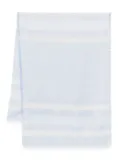 Peserico lurex-detail jacquard scarf - Blue