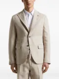 Peserico single-breasted linen blazer - Neutrals