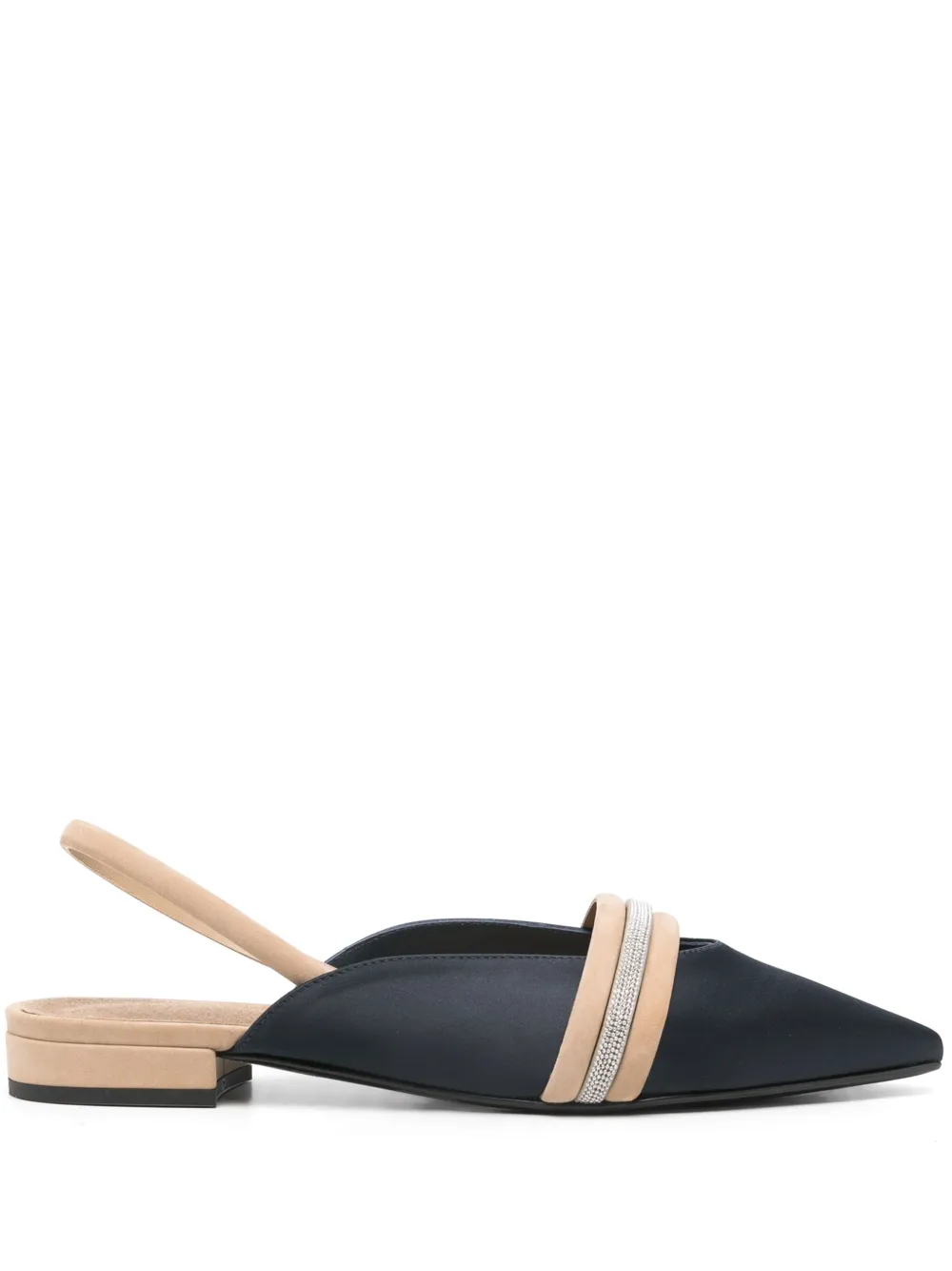 Peserico satin ballet flats Blue