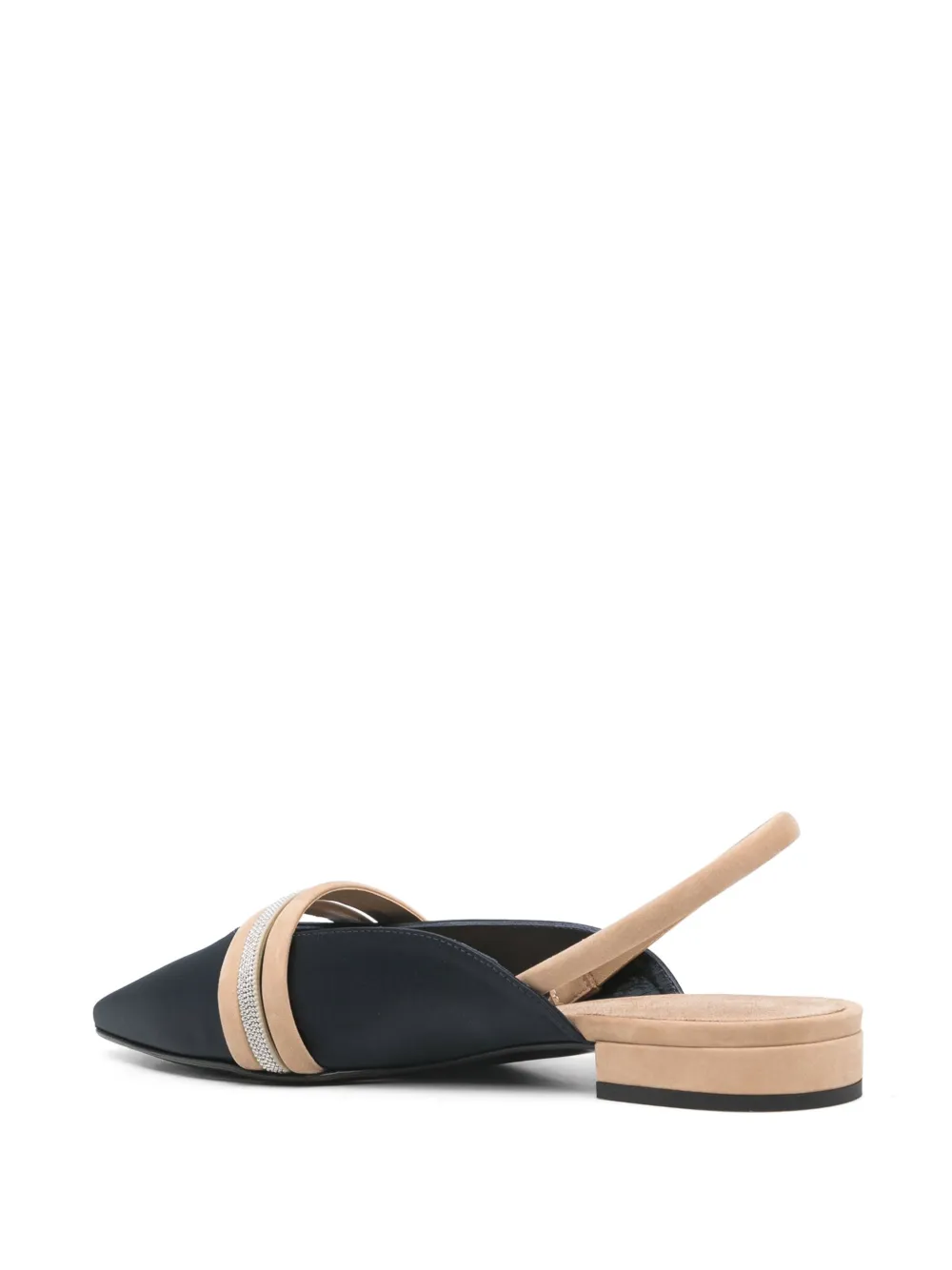 Peserico satin ballet flats Blue