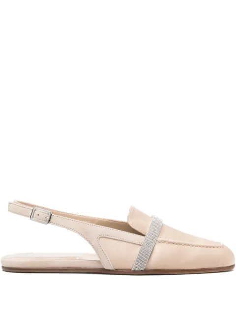 Peserico mules satinados con tira trasera