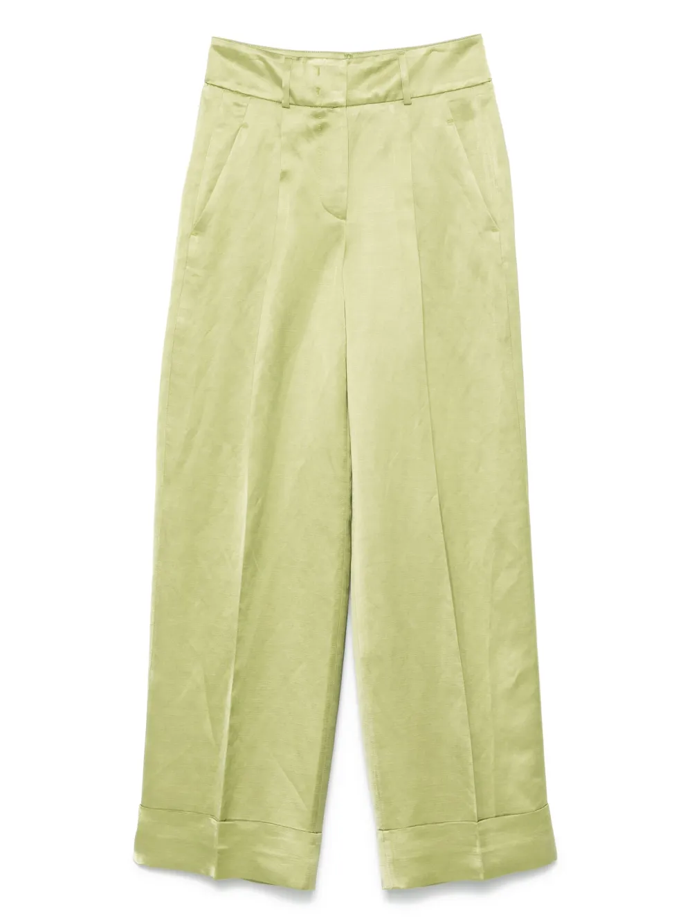 Peserico satin trousers | Green | Image 1