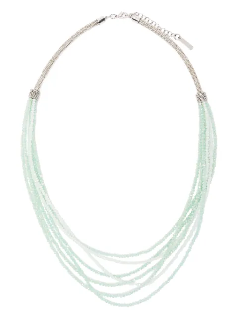 Peserico collar de cadena con detalles de cristal