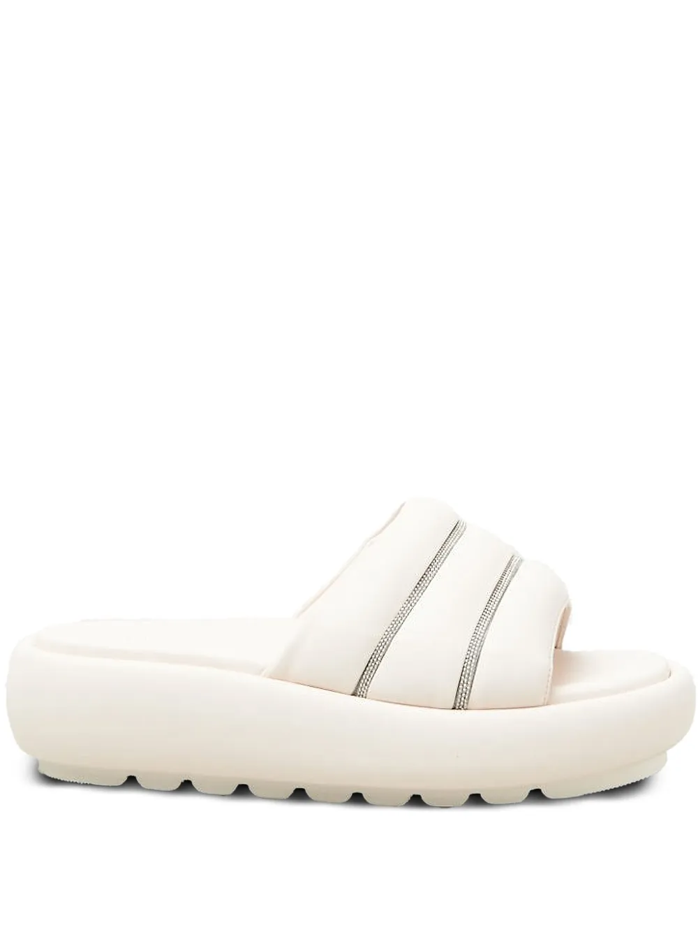 Peserico chunky platform sandals White
