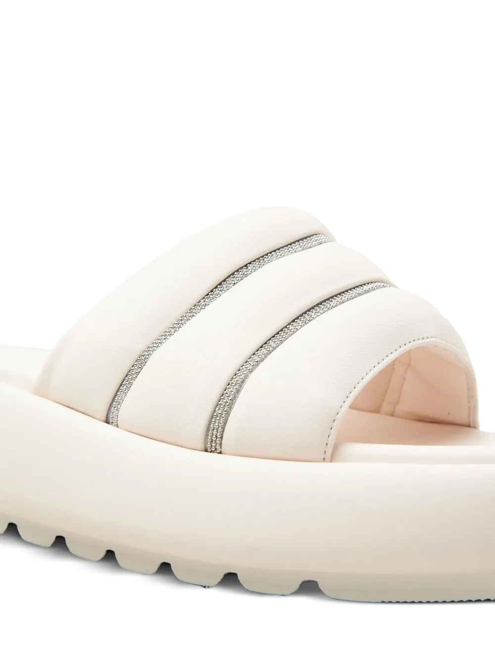 Peserico chunky platform sandals White