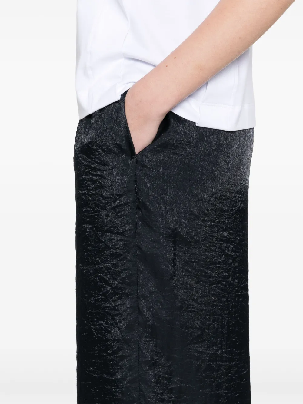 Peserico Broek met gekreukt effect Blauw