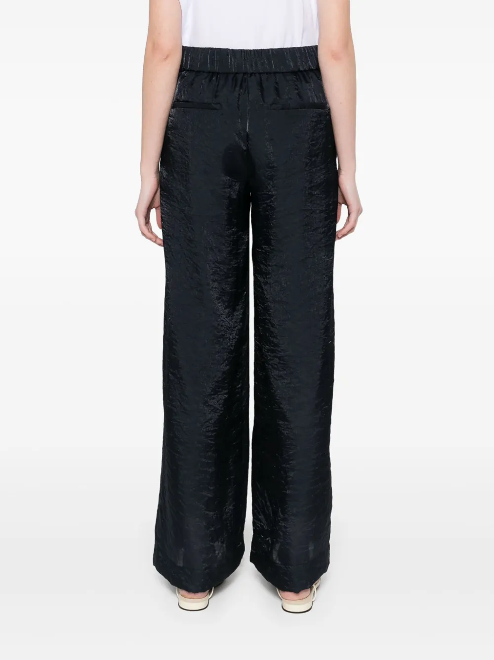 Peserico Broek met gekreukt effect Blauw